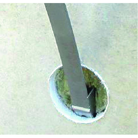 Canne pour forage cloison doublage laine de verre