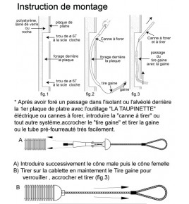 Jeux de 4 tires gaines électrique dia 16 20 25