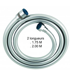Flexible de douche PVC lisse satiné écrou anti torsion eausiris