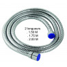 Flexible de douche INOX double agrafage