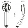 Pomme de douche 1 jet pluie TRITON