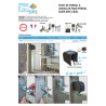 Fixation pour portail acier avec seuil