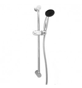 Ensemble barre de douche avec douchette RHEA 1 jet pluie