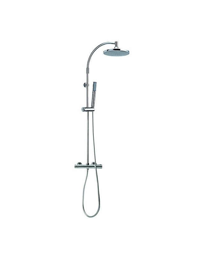 Colonne de douche avec combiné thermostatique mitigeur Colonne de douche avec combiné thermostatique mitigeur